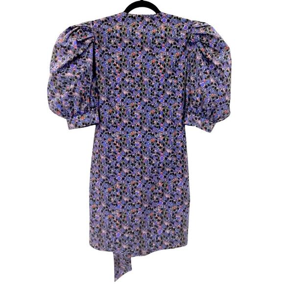 Hunter Bell The Hampton Dress In Geo Bloom Print Size Small Puff Shoulder Wrap - Picture 9 of 12